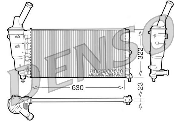 DENSO DRM13005 Radiator, engine cooling