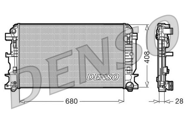 DENSO DRM17009 Radiator, engine cooling