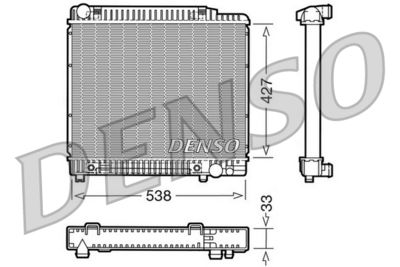 Radiator, engine cooling DENSO DRM17022