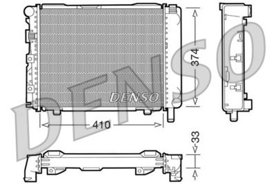 Radiator, engine cooling DENSO DRM17062