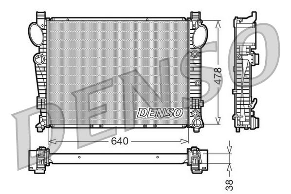 DENSO DRM17095 Radiator, engine cooling