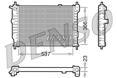 Radiator, engine cooling DENSO DRM20011