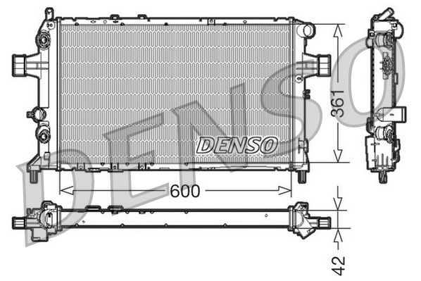 DENSO DRM20016 Radiator, engine cooling