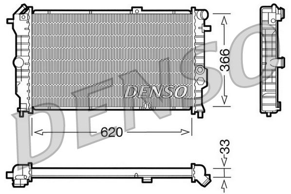 DENSO DRM20021 Radiator, engine cooling