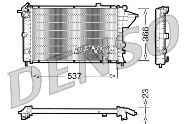 DENSO DRM20024 Radiator, engine cooling