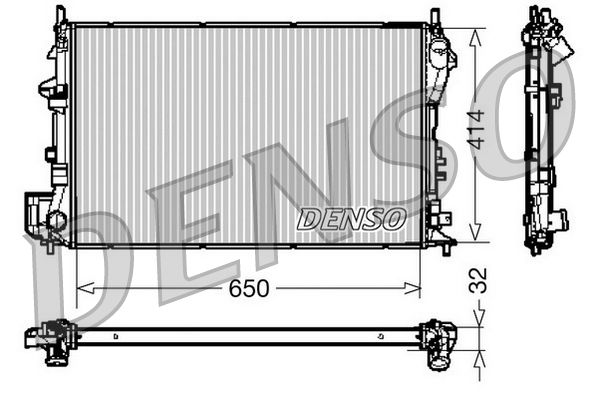 DENSO DRM20029 Radiator, engine cooling