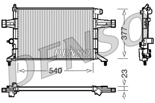 DENSO DRM20082 Radiator, engine cooling