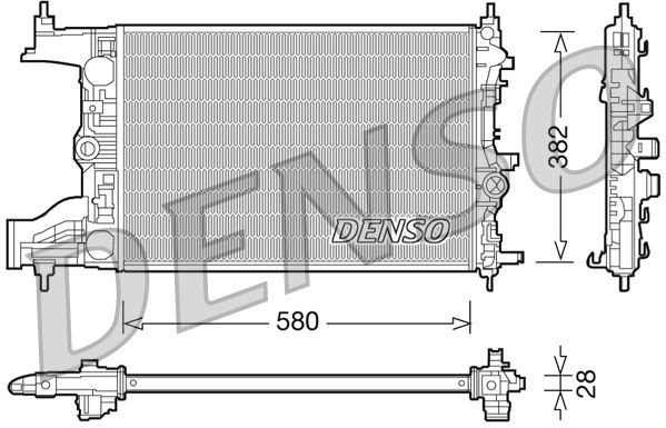 DENSO DRM20096 Radiator, engine cooling
