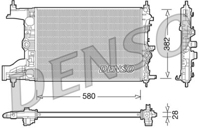 Radiator, engine cooling DENSO DRM20096