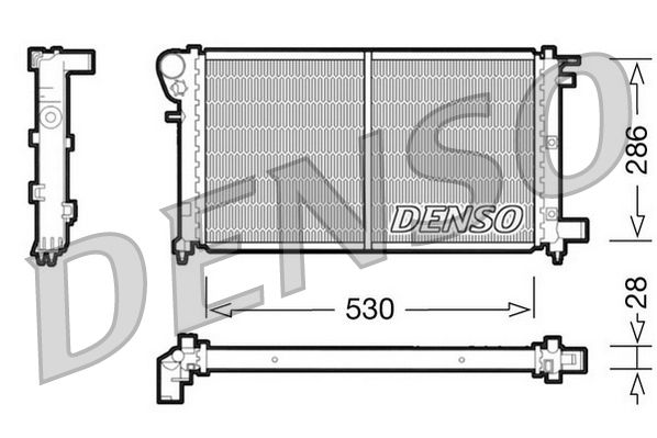 DENSO DRM21002 Radiator, engine cooling