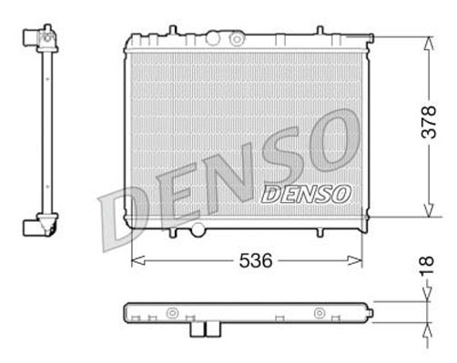 DENSO DRM21034 Radiator, engine cooling