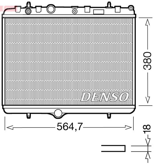 DENSO DRM21055 Radiator, engine cooling