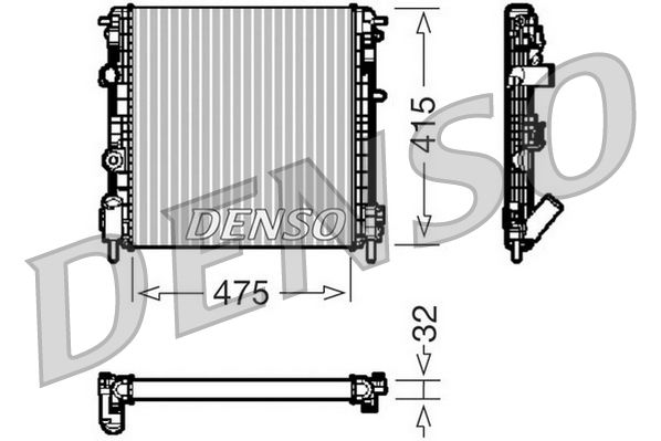 DENSO DRM23014 Radiator, engine cooling