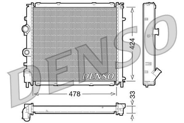 DENSO DRM23030 Radiator, engine cooling