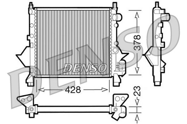 DENSO DRM23080 Radiator, engine cooling