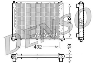 Radiator, engine cooling DENSO DRM24004