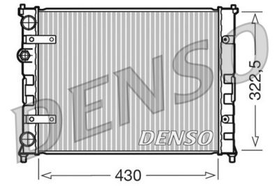 Radiator, engine cooling DENSO DRM26007