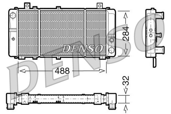 DENSO DRM27001 Radiator, engine cooling