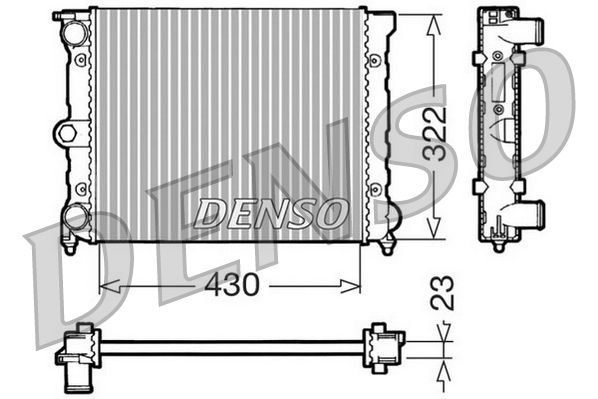 DENSO DRM32022 Radiator, engine cooling