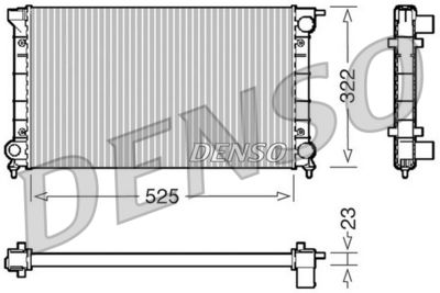 Radiator, engine cooling DENSO DRM32024
