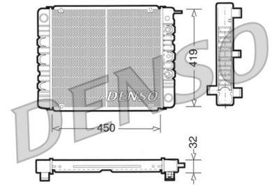 Radiator, engine cooling DENSO DRM33002
