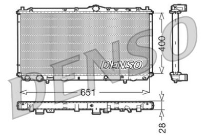 Radiator, engine cooling DENSO DRM33060
