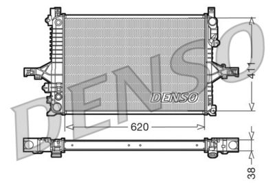 Radiator, engine cooling DENSO DRM33066