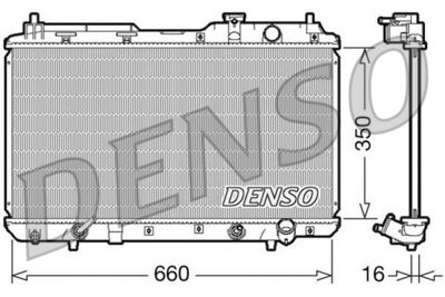 Radiator, engine cooling DENSO DRM40010