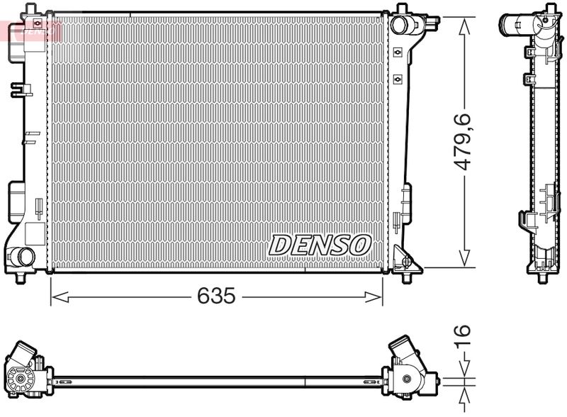 DENSO DRM41028 Radiator, engine cooling