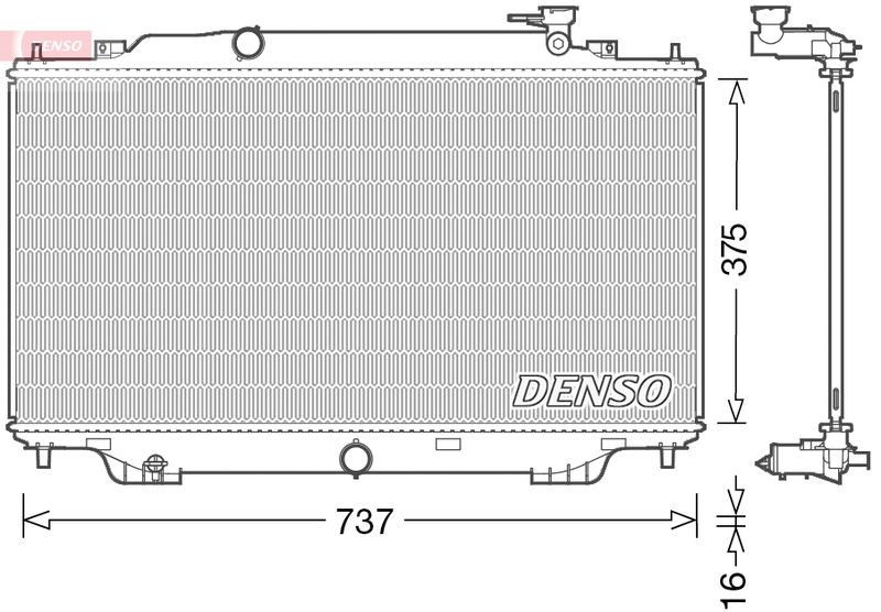 DENSO DRM44042 Radiator, engine cooling