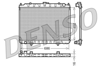 Radiator, engine cooling DENSO DRM46023