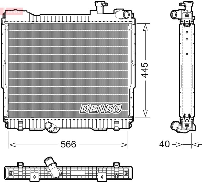 DENSO DRM46074 Radiator, engine cooling
