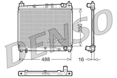Radiator, engine cooling DENSO DRM50006
