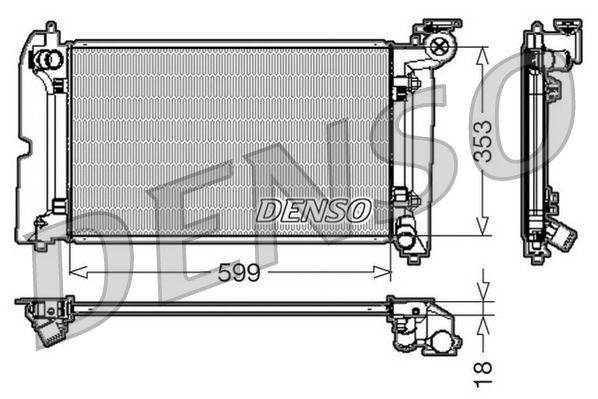 DENSO DRM50011 Radiator, engine cooling