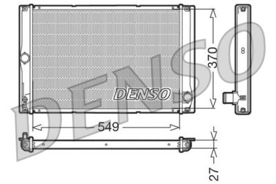 Radiator, engine cooling DENSO DRM50023