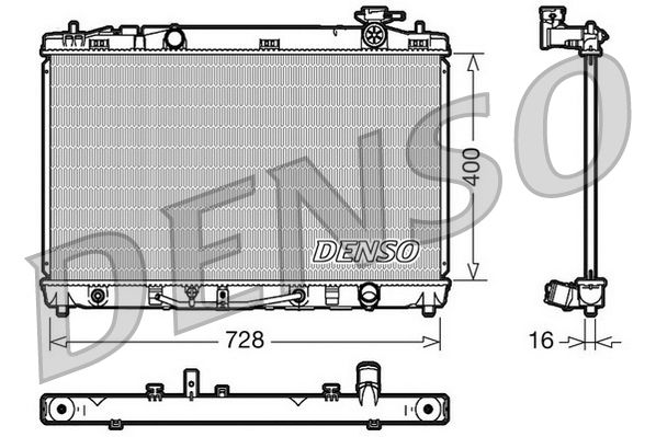 DENSO DRM50041 Radiator, engine cooling