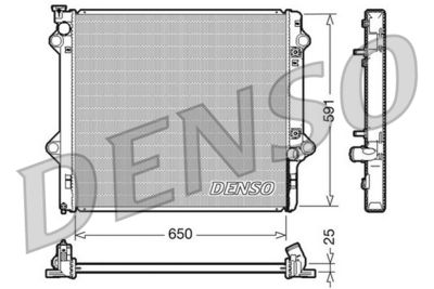 Radiator, engine cooling DENSO DRM50046