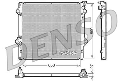 Radiator, engine cooling DENSO DRM50047