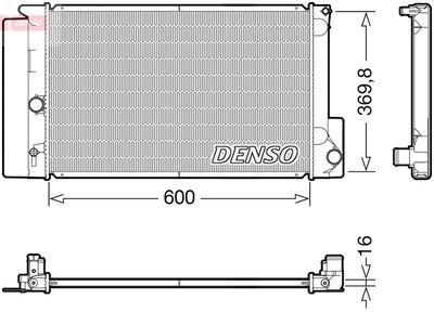Radiator, engine cooling DENSO DRM50126