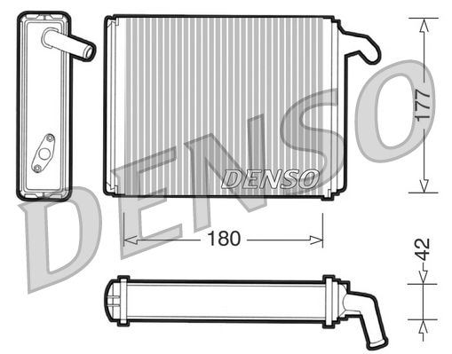 DENSO DRR09041 Heat Exchanger, interior heating