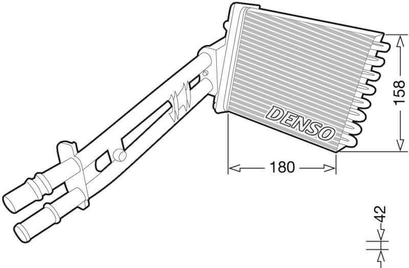 DENSO DRR09043 Heat Exchanger, interior heating