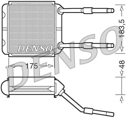 DENSO DRR20001 Heat Exchanger, interior heating
