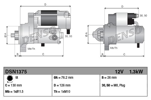 DENSO DSN1375 Starter