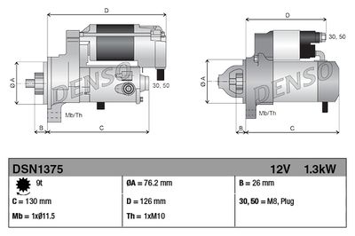 Starter DENSO DSN1375