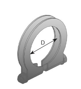 Clamping Piece, exhaust system DINEX 28875