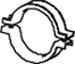Clamping Piece, exhaust system DINEX 47881