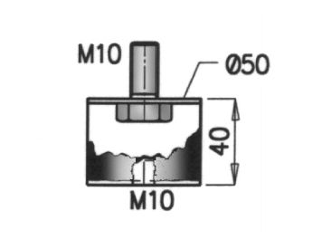 Mount, exhaust system DINEX 49838