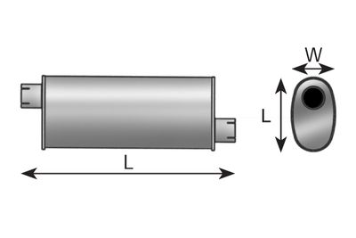 Centre Muffler DINEX 50337