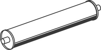 Centre/Rear Muffler DINEX 50360