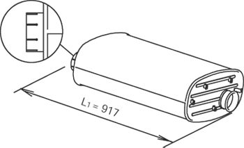DINEX 64378 Centre/Rear Muffler